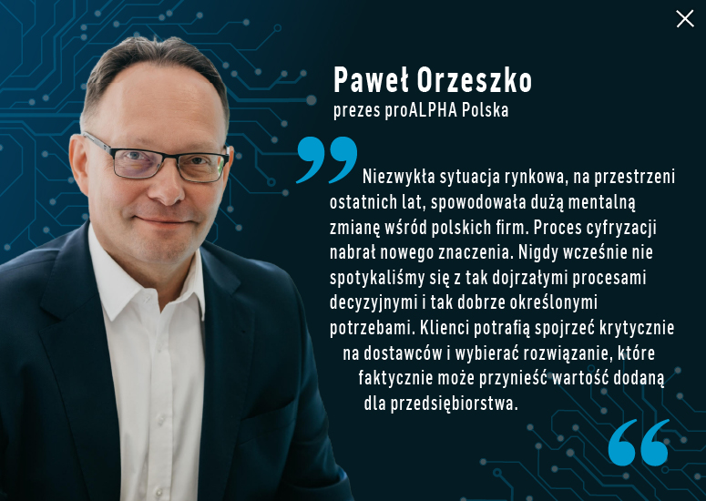 proALPHA Polska - Paweł Orzeszko